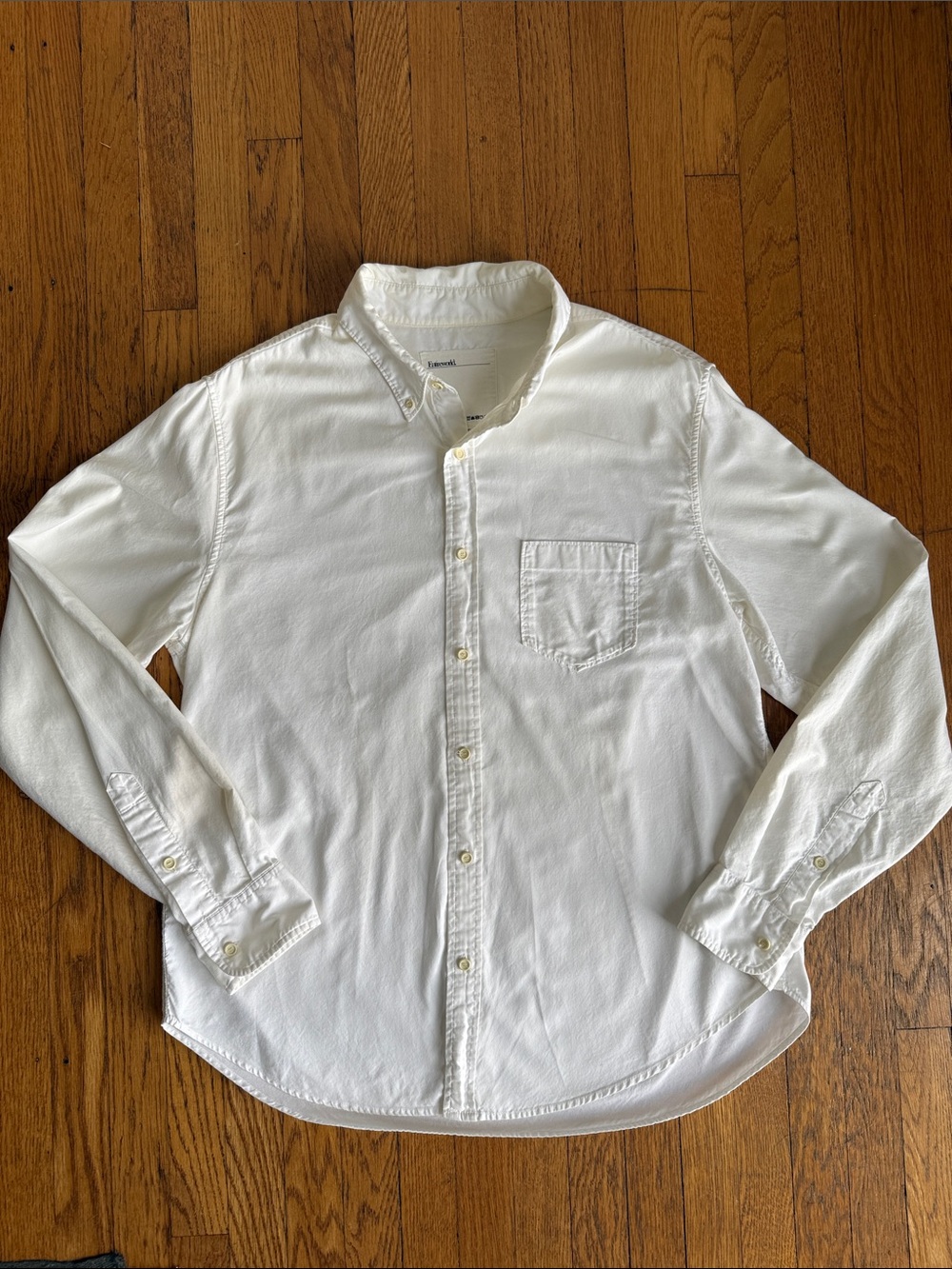 Entireworld White Button-Down Oxford Shirt